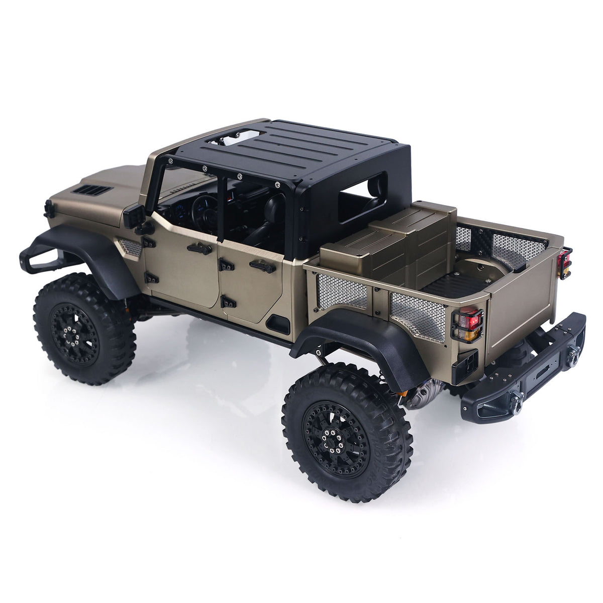 TOUCAN RC HOBBY RTR TWOLF 1/10 TW-715 RC Off-road Metal Crawler Climb Truck with Sounds Lights Smoke Two-speed Transmission