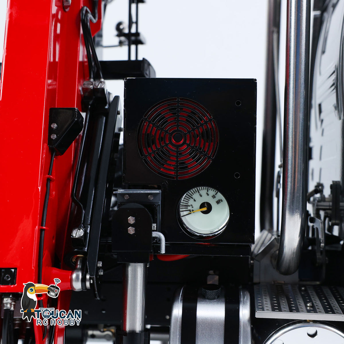 Toucan Metall 6X6 Chassis 1/14 RC Traktor Lkw 770S Hydraulische Kran DIY Lkw Modell Licht Sound