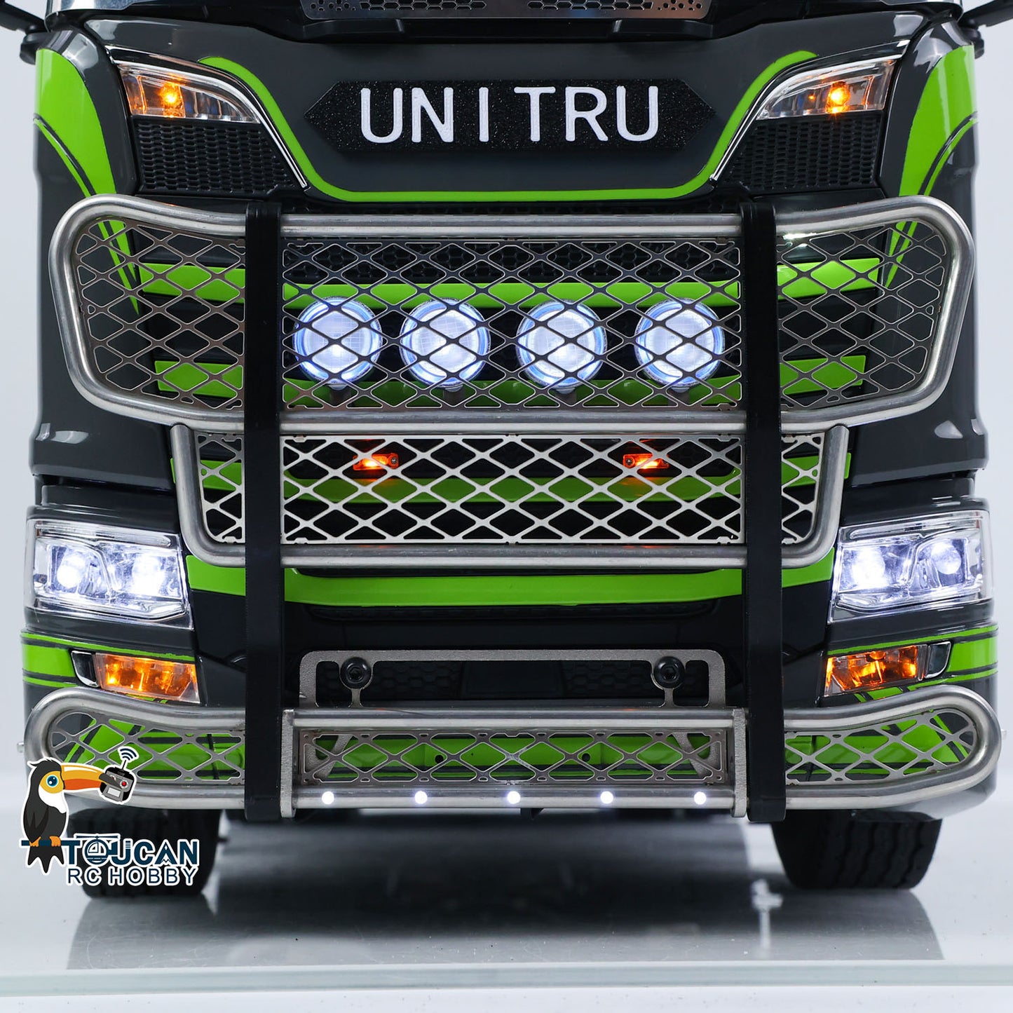 Toucan Metall 6X6 Chassis 1/14 RC Traktor Lkw 770S Hydraulische Kran DIY Lkw Modell Licht Sound