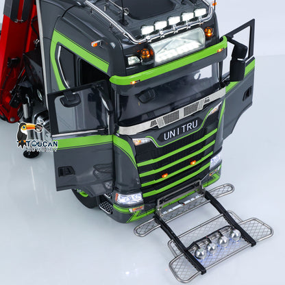 In Stock TOUCAN RC HOBBY Assembled 6X6 Metal Chassis 1/14 RC Tractor Truck 770S Hydraulic Crane Logging Trailer PL18EV Lite
