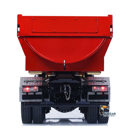 Metall 1/14 Fernbedienung Hydraulische Dump Lkw SC 770S 8X8 RC Volle Kipper Differential Sperre Lichter Sounds FlySky ST8 Radio