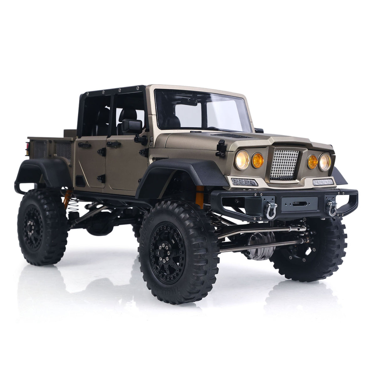 TOUCAN RC HOBBY RTR TWOLF 1/10 TW-715 RC Off-road Metal Crawler Climb Truck with Sounds Lights Smoke Two-speed Transmission