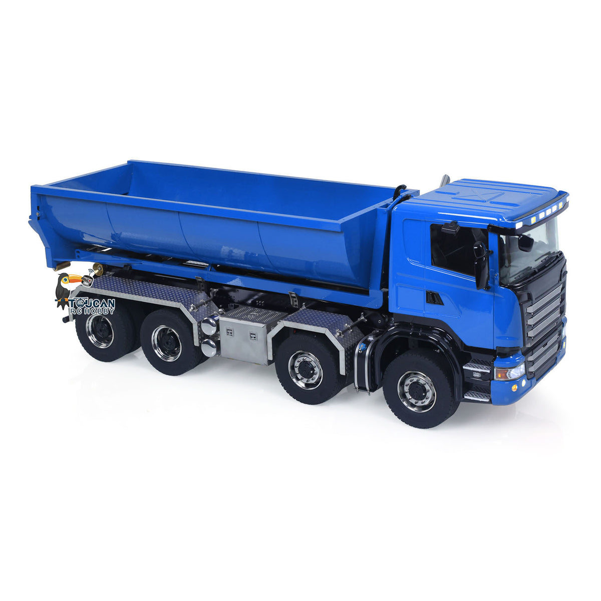 Metall 1/14 Fernbedienung Hydraulische Dump Lkw SC 770S 8X8 RC Volle Kipper Differential Sperre Lichter Sounds FlySky ST8 Radio
