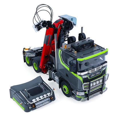 Toucan Metall 6X6 Chassis 1/14 RC Traktor Lkw 770S Hydraulische Kran DIY Lkw Modell Licht Sound