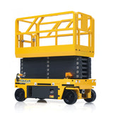 1/14 CNC Metal Remote Control Hydraulic Aerial Work Platform Self-propelled RC Model Reversing Sound Rotating Light Battery