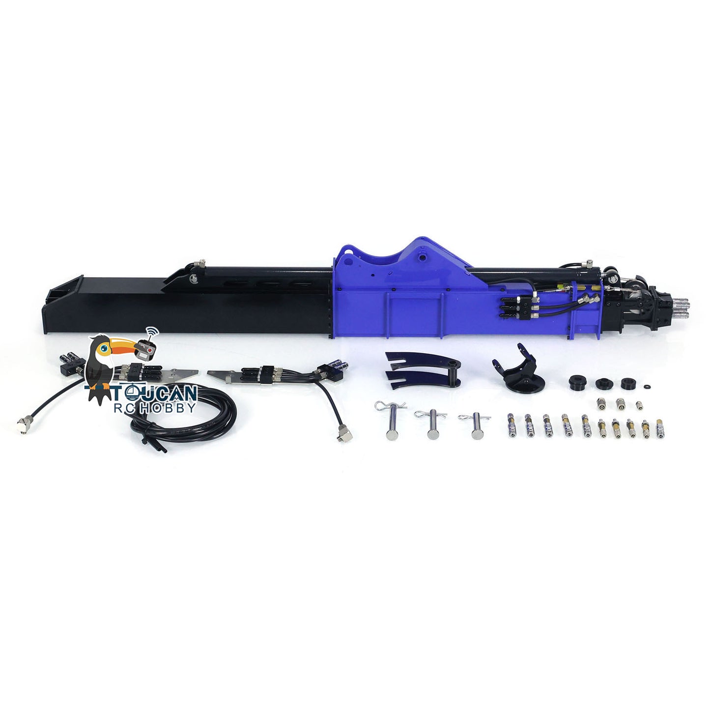 Metall lackierte Klaue, hydraulischer Teleskopausleger, kippbarer Eimer für MTM 1/14 RC Bagger 946 EC380, optionale Versionen 