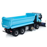 MD 1/14 8x8 Metal RC Hydraulic Dump Tipper Truck 2-Speed Transmission CNC Differential Lock Axles Sound Light System ST8 Remote Controller