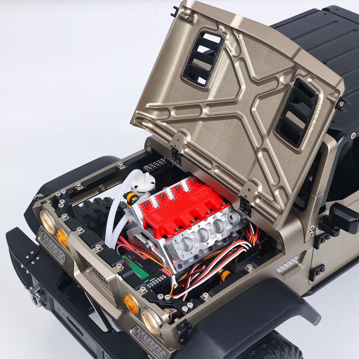 TOUCAN RC HOBBY RTR TWOLF 1/10 TW-715 RC Off-road Metal Crawler Climb Truck with Sounds Lights Smoke Two-speed Transmission