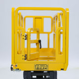 1/14 CUT Metal RC Hydraulic Scissor Lift Platform Self-propelled Warning Light Remote Control Industrial Model Flysky I6S Radio