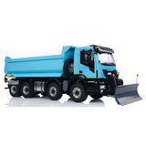 MD 1/14 8x8 Metal RC Hydraulic Dump Tipper Truck 2-Speed Transmission CNC Differential Lock Axles Sound Light System ST8 Remote Controller