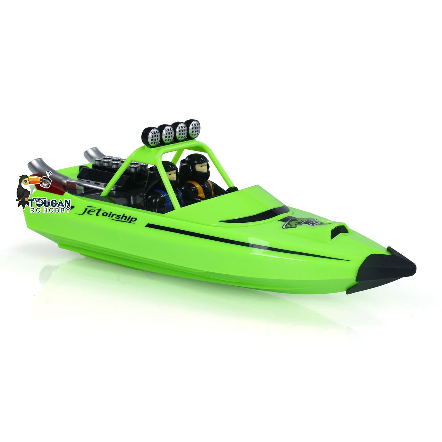 RC RTR-Bootslichter, selbstaufrichtendes Jet-Schiff, Spielzeug-Rennboot für Kinder und Erwachsene, 2,4 G, One-Key-Reset, ausgezeichnetes wasserdichtes Lichtsystem