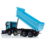 MD 1/14 8x8 Metal RC Hydraulic Dump Tipper Truck 2-Speed Transmission CNC Differential Lock Axles Sound Light System ST8 Remote Controller