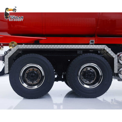 Metall 1/14 Fernbedienung Hydraulische Dump Lkw SC 770S 8X8 RC Volle Kipper Differential Sperre Lichter Sounds FlySky ST8 Radio