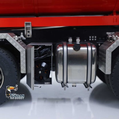 Metall 1/14 Fernbedienung Hydraulische Dump Lkw SC 770S 8X8 RC Volle Kipper Differential Sperre Lichter Sounds FlySky ST8 Radio