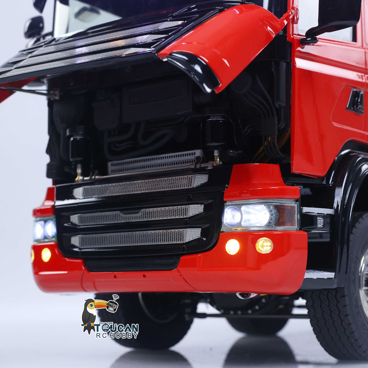 Metall 1/14 Fernbedienung Hydraulische Dump Lkw SC 770S 8X8 RC Volle Kipper Differential Sperre Lichter Sounds FlySky ST8 Radio