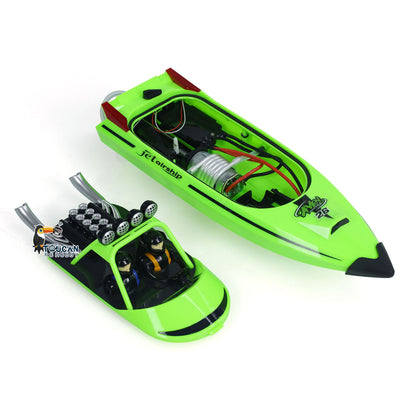 RC RTR-Bootslichter, selbstaufrichtendes Jet-Schiff, Spielzeug-Rennboot für Kinder und Erwachsene, 2,4 G, One-Key-Reset, ausgezeichnetes wasserdichtes Lichtsystem