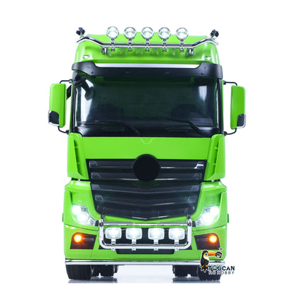 1/14 6*4 RC Tractor Truck 3363 Remote Control Lorry Car Model 540 Brushed Motor 60A ESC Openable Door Flysky I6S Radio RTR