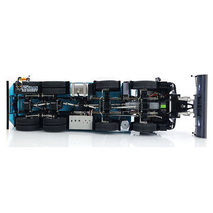MD 1/14 8x8 Metal RC Hydraulic Dump Tipper Truck 2-Speed Transmission CNC Differential Lock Axles Sound Light System ST8 Remote Controller