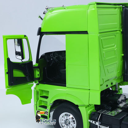 1/14 6*4 RC Tractor Truck 3363 Remote Control Lorry Car Model 540 Brushed Motor 60A ESC Openable Door Flysky I6S Radio RTR