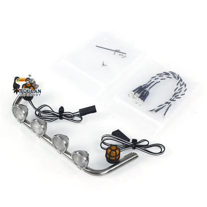 Kabinendach Low-Top K3363 Spot Light Bar Lampe LED Rundumlicht für 1/14 RC Truck Cars Ferngesteuerter Dumper