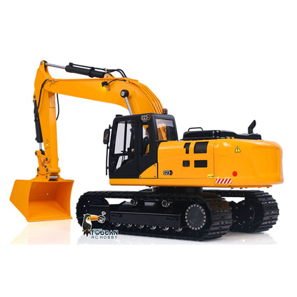 TOUCAN RC HOBBY Fast Free Shipping Metal 1/12 Hydraulic Remote Control Excavator 323GX 3 Way Valve RC Digger Model Quick Coupler Flysky ST8 Radio Battery