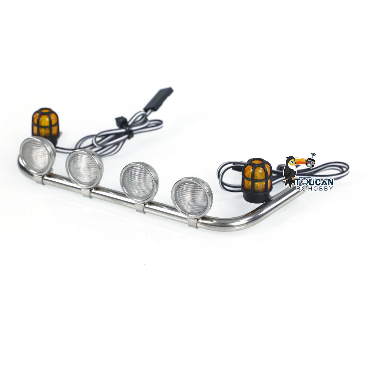 Kabinendach Low-Top K3363 Spot Light Bar Lampe LED Rundumlicht für 1/14 RC Truck Cars Ferngesteuerter Dumper