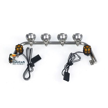 Kabinendach Low-Top K3363 Spot Light Bar Lampe LED Rundumlicht für 1/14 RC Truck Cars Ferngesteuerter Dumper