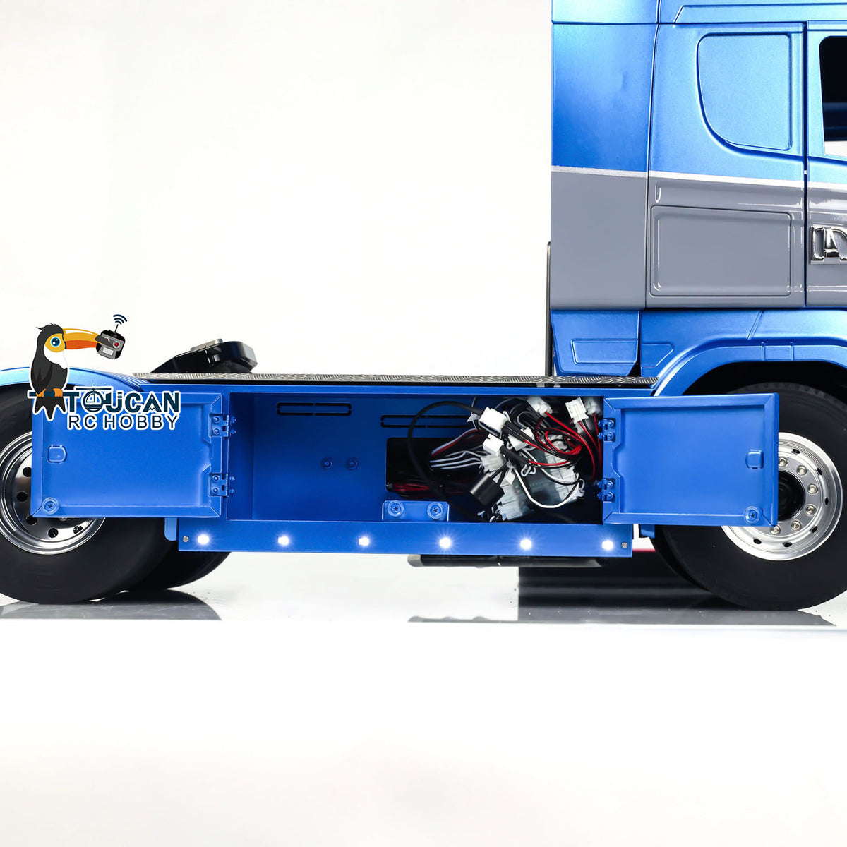 TOUCAN 1/14 RTR RC Sattelzugmaschine 4x4 Chassis Funkfernsteuerung Fahrzeugmodell Ton Licht Rauch I6S Funksystem