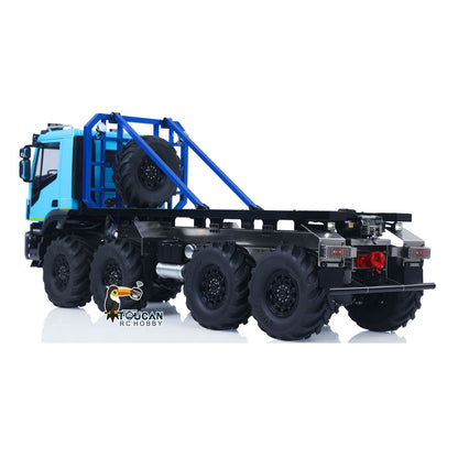 MD 1/14 8x8 Metal RC Rock Crawler Climbing Flatbed Truck 2-Speed Gearbox FlySky ST8 Remote Control Electric Winch Model