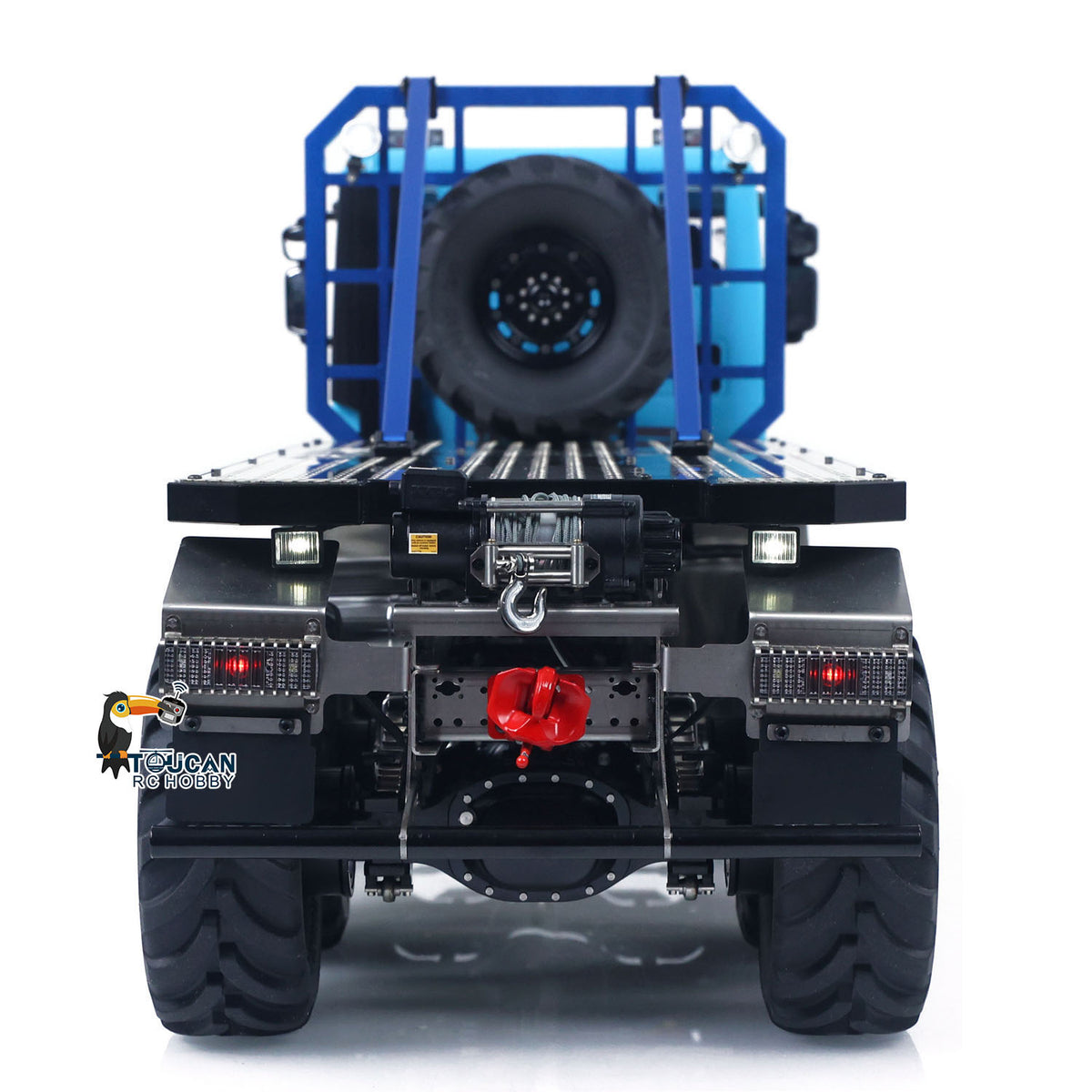 MD 1/14 8x8 Metal RC Rock Crawler Climbing Flatbed Truck 2-Speed Gearbox FlySky ST8 Remote Control Electric Winch Model