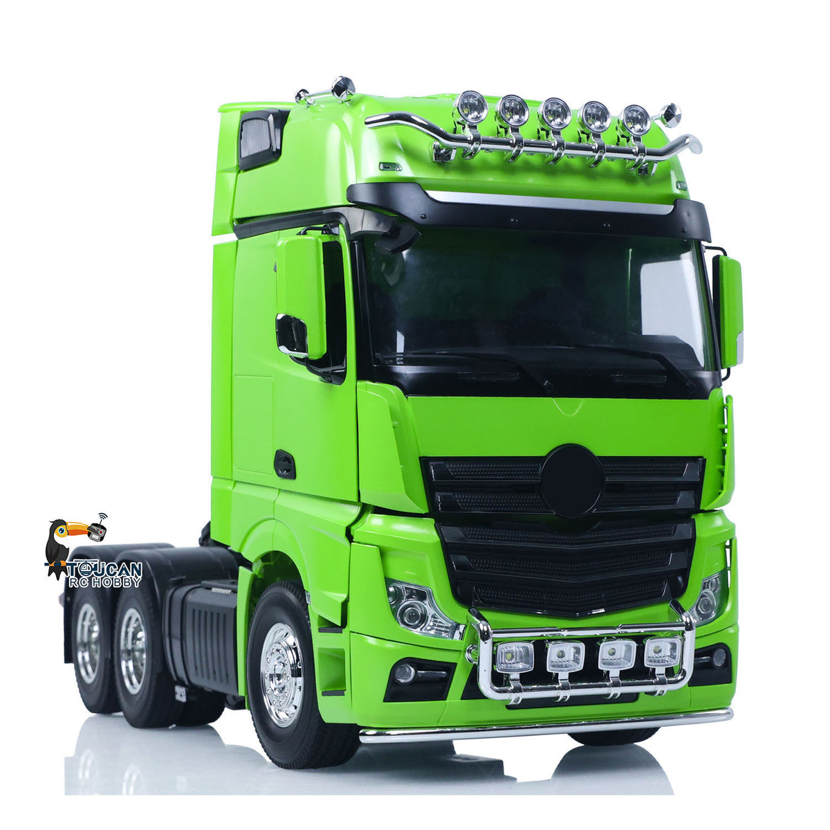 1/14 6*4 RC Tractor Truck 3363 Remote Control Lorry Car Model 540 Brushed Motor 60A ESC Openable Door Flysky I6S Radio RTR