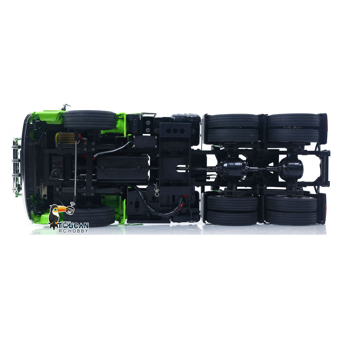 1/14 6*4 RC Tractor Truck 3363 Remote Control Lorry Car Model 540 Brushed Motor 60A ESC Openable Door Flysky I6S Radio RTR