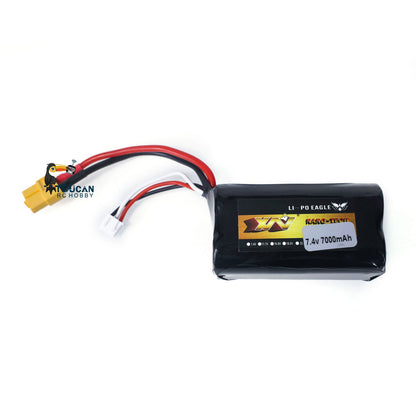 7.4V Li-polymer Battery 7000mAh for Heng Long 1/16 RC Tank T72 T90 3938 3939 Model