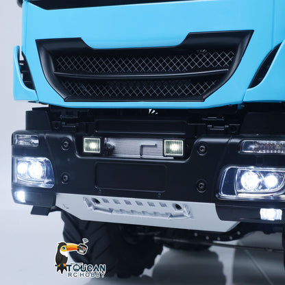 MD 1/14 8x8 Metal RC Rock Crawler Climbing Flatbed Truck 2-Speed Gearbox FlySky ST8 Remote Control Electric Winch Model