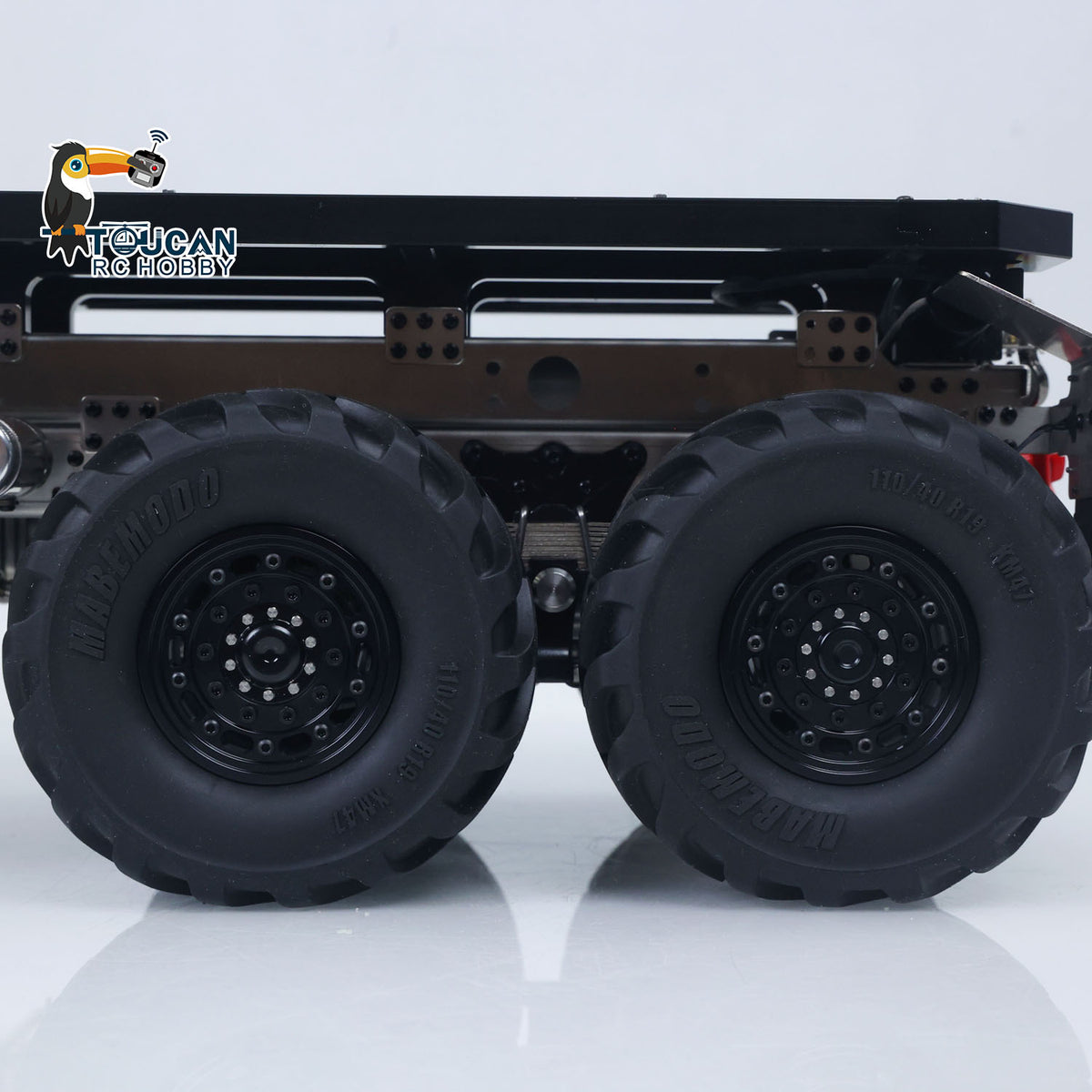 MD 1/14 8x8 Metal RC Rock Crawler Climbing Flatbed Truck 2-Speed Gearbox FlySky ST8 Remote Control Electric Winch Model