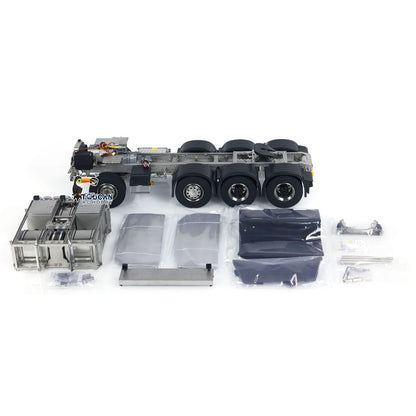 8x8 770 1/14 Metallchassis für RC Traktor LKW Modell 3-Gang-Getriebe Differentialsperre Achsen DIY Modell Motor