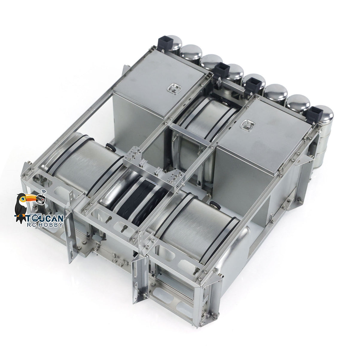 8x8 770 1/14 Metallchassis für RC Traktor LKW Modell 3-Gang-Getriebe Differentialsperre Achsen DIY Modell Motor