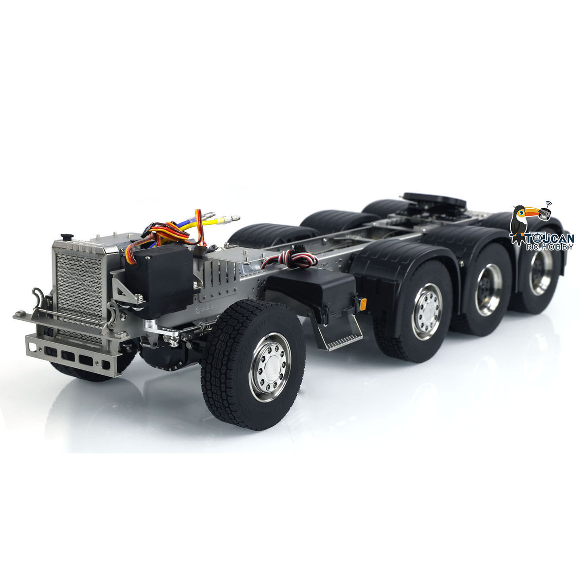 8x8 770 1/14 Metallchassis für RC Traktor LKW Modell 3-Gang-Getriebe Differentialsperre Achsen DIY Modell Motor