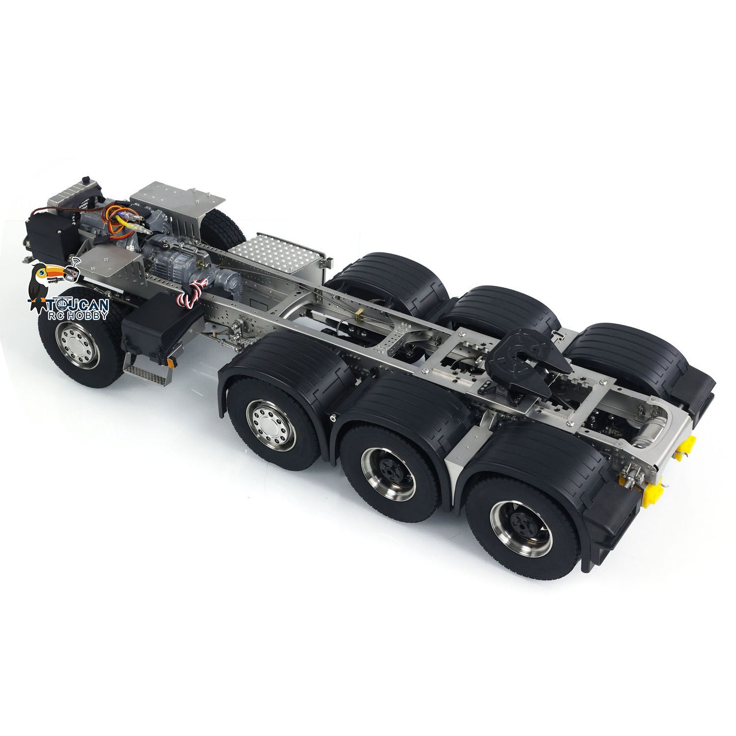 8x8 770 1/14 Metallchassis für RC Traktor LKW Modell 3-Gang-Getriebe Differentialsperre Achsen DIY Modell Motor