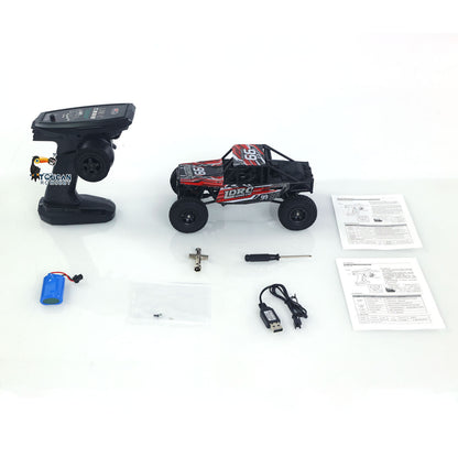 LDRC LD18499 1/18 2,4G RC Kletterauto 4*4 Ferngesteuertes Fahrzeug 280 Bürstenmotor ESC Ready to Go Batterie Servo USB Ladung
