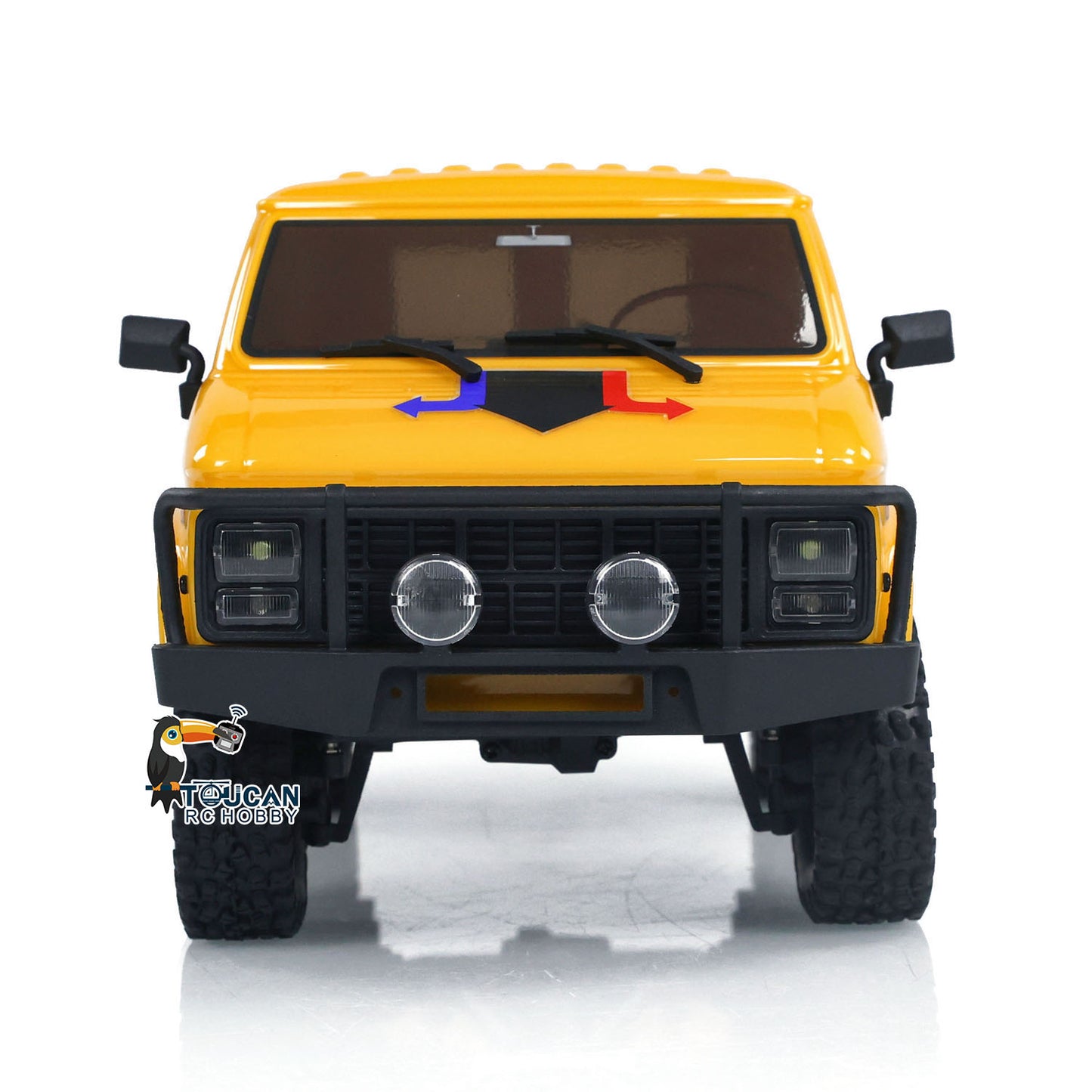 Hobby Plus 1/18 RTR RC Crawler Car 4WD Ferngesteuertes Geländewagenmodell mit Motor Servo ESC Licht 2-Gang-Getriebe