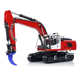 MTM 946 Metal 1/14 RC Hydraulic Excavator Remote Control Digger T12D Radio Controller for Garden Landscaping