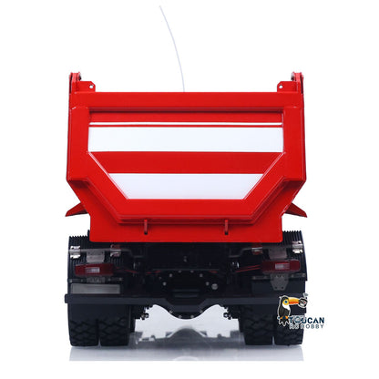 TOUCAN RC HOBBY LESU Z0032 1/14 Metal Hydraulic RC Dump Truck 2 Speed Transmission Differential Lock Axles Sound Light for Engineering Vehicle Enthusiast