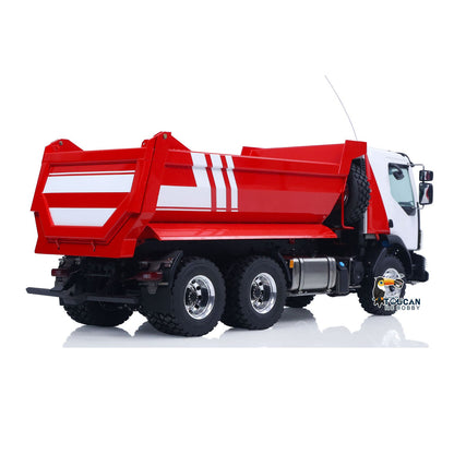 TOUCAN RC HOBBY LESU Z0032 1/14 Metal Hydraulic RC Dump Truck 2 Speed Transmission Differential Lock Axles Sound Light for Engineering Vehicle Enthusiast