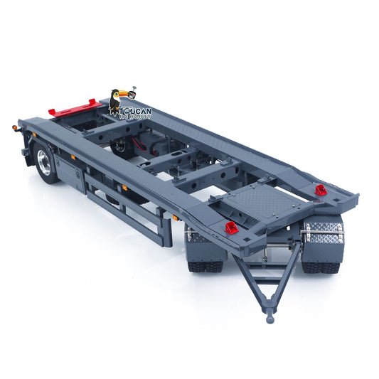 In Stock TOUCAN RC HOBBY LESU A0065 1/14 Metal RC Roll Off Trailer with Front Wheel Steerable Light System for Remote Control Tractor Truck Backyard Fun