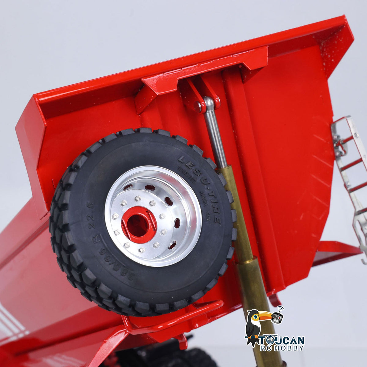 TOUCAN RC HOBBY LESU Z0032 1/14 Metal Hydraulic RC Dump Truck 2 Speed Transmission Differential Lock Axles Sound Light for Engineering Vehicle Enthusiast