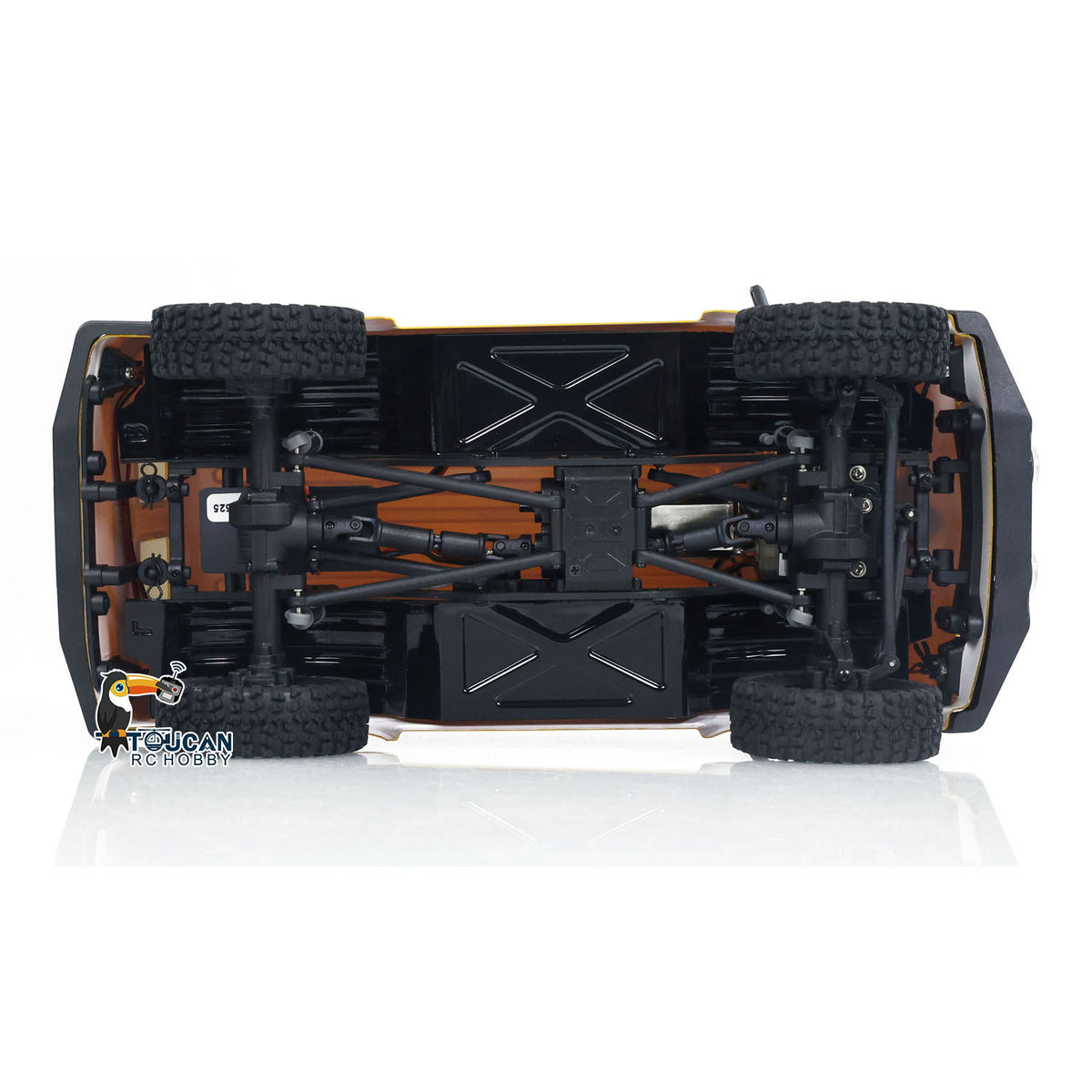 Hobby Plus 1/18 RTR RC Crawler Car 4WD Ferngesteuertes Geländewagenmodell mit Motor Servo ESC Licht 2-Gang-Getriebe