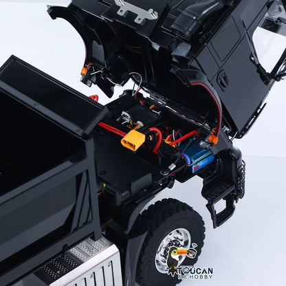 €80 OFF 11.11 BIG SALE MODO 6X6 Metal Chassis 3348 RC Hydraulic Dumper 1/14 Radio Controlled Tipper NO Lock Light Sound Radio Battery Construction Truck RTR