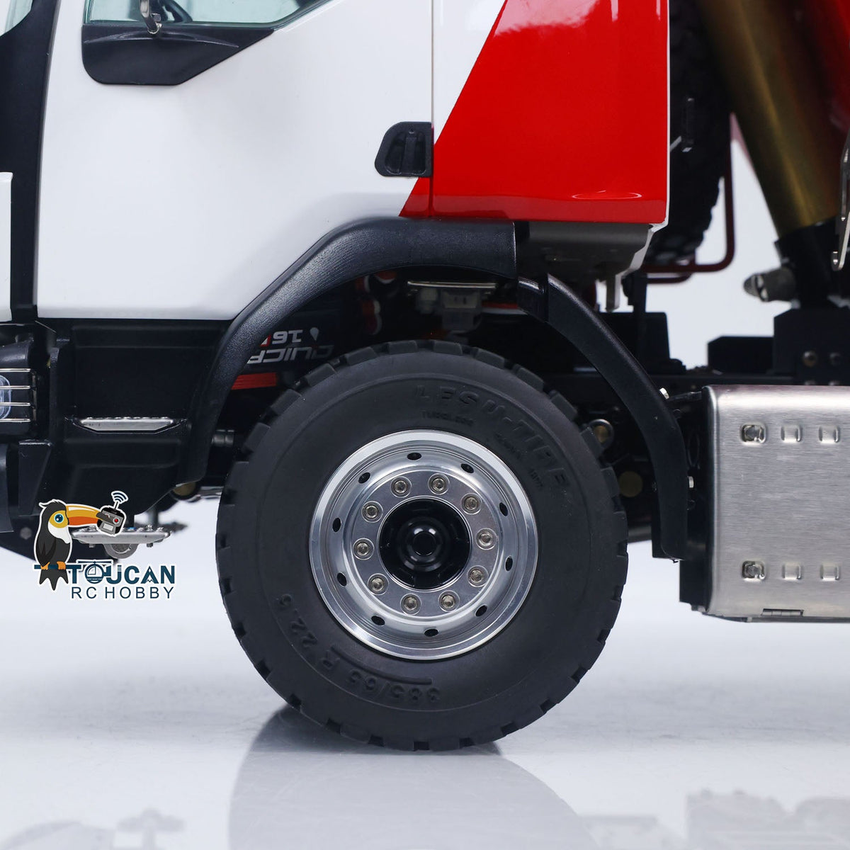 TOUCAN RC HOBBY LESU Z0032 1/14 Metal Hydraulic RC Dump Truck 2 Speed Transmission Differential Lock Axles Sound Light for Engineering Vehicle Enthusiast