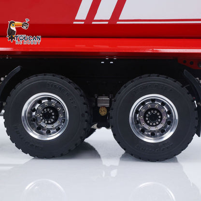 TOUCAN RC HOBBY LESU Z0032 1/14 Metal Hydraulic RC Dump Truck 2 Speed Transmission Differential Lock Axles Sound Light for Engineering Vehicle Enthusiast